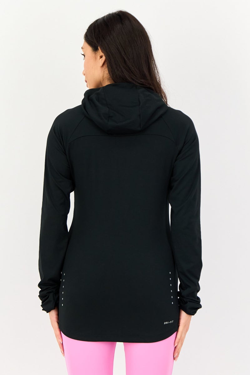 Nike Women Sportswear Fit Long Sleeve Running Hoodie, Black - Image 3